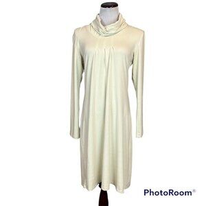 Kintamani Wind River Off White Dress Long Sleeve Turtleneck Size Large NWT
